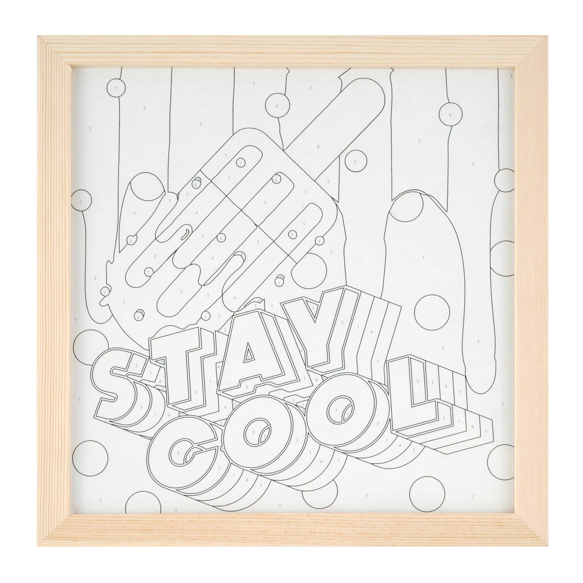 Stay Cool Paint-by-Number Craft Kit by Creatology™
